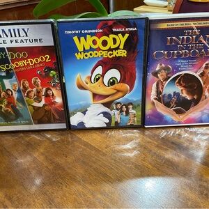 Family - Woody Woodpecker,Indian inThe Cupboard & Double Feature Scooby DVD NEW